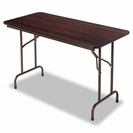 FINE-LINE Wood Folding Table Rectangular 60w x 18d x 29h FI3191954